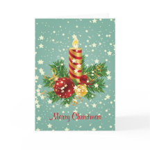 キュートなクリスマスキャンドルとキラキラ