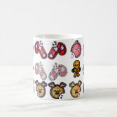 キュートなクリスマスギフトマグカップ コーヒーマグカップ (中央)