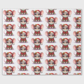 キュートなクリスマスギフトラップ ラッピングペーパー (フラット)