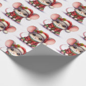 キュートなクリスマスギフトラップ ラッピングペーパー (角)