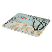 キュートなクリスマスクリッター国のカッティングボード カッティングボード (角)