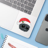 キュートなクリスマスコール シール (ノートパソコンとiPhone)