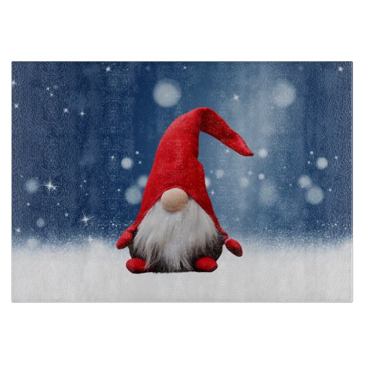 キュートなクリスマスサンタスノースター カッティングボード (正面)