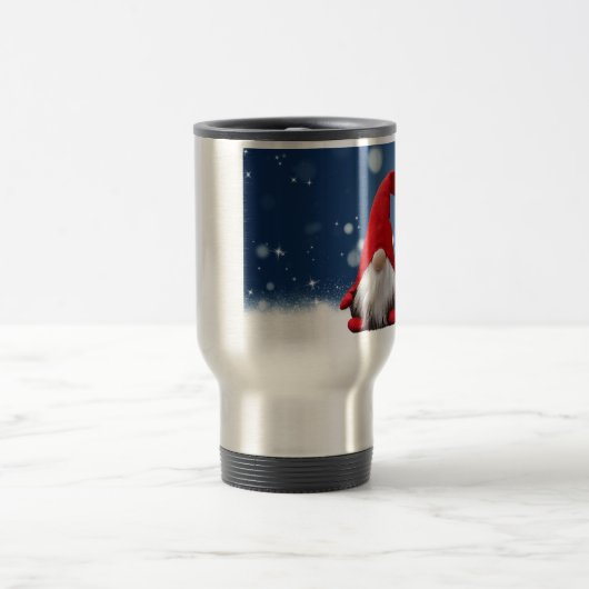 キュートなクリスマスサンタスノースター トラベルマグ (中央)