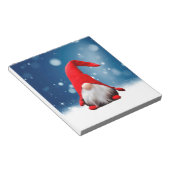 キュートなクリスマスサンタスノースター ノートパッド (アングル)