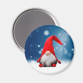 キュートなクリスマスサンタスノースター マグネット (正面/裏面)