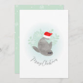 キュートなクリスマスシール シーズンカード (正面/裏面)