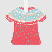 キュートなクリスマスセーターパターンオーナメント オーナメント (裏面)