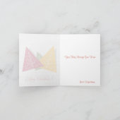 キュートなクリスマスツリーズメリークリスマスデザイン シーズンカード (内部)