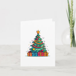 キュートなクリスマスツリー シーズンカード