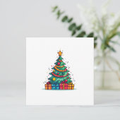 キュートなクリスマスツリー シーズンカード (スタンド正面)