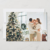 キュートなクリスマスツリー 赤 緑 ボホー 4枚 写真 シーズンカード (裏面)