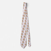 キュートなクリスマストナカイ、ジンルベルスノーフレーク ネクタイ (正面)