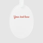 キュートなクリスマストボーイベルアクリルオーナメント オーナメント (裏面)