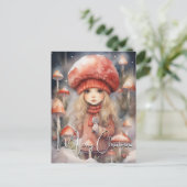 キュートなクリスマストーストイレピクシー シーズンポストカード (スタンド正面)