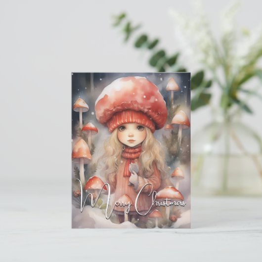 キュートなクリスマストーストイレピクシー シーズンポストカード (スタンド正面)