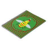 キュートなクリスマスビーとポインセチア花レシピ ノートブック (左側)