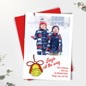 キュートなクリスマスフォトジンルベル シーズンカード