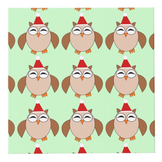 キュートなクリスマスフクロウカスタムルのフォトキューブ フォトキューブ (右)