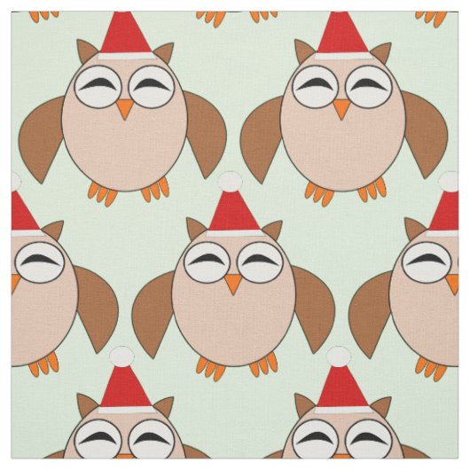 キュートなクリスマスフクロウ工芸品 ファブリック (見本)