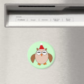 キュートなクリスマスフクロウ磁石 マグネット (インサイチュ (食洗機))