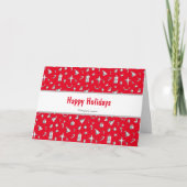 キュートなクリスマスプレゼントとスター図解入りの、写真付きのズ カード (正面)