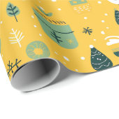 キュートなクリスマスプレゼントの包装紙 ラッピングペーパー (ロールコーナー)