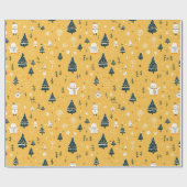 キュートなクリスマスプレゼントの包装紙 ラッピングペーパー (フラット)