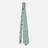 キュートなクリスマスプレゼントオーナメントパターン ネクタイ (裏面)