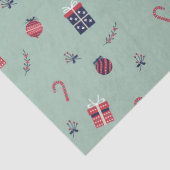 キュートなクリスマスプレゼントオーナメントパターン 薄葉紙 (詳細)