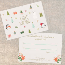 キュートなクリスマスプレゼント証明書