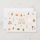 キュートなクリスマスプレゼント証明書 (正面)