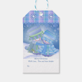 キュートなクリスマスプレゼント ギフトタグ