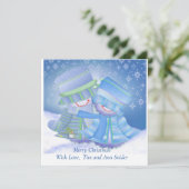 キュートなクリスマスプレゼント シーズンカード (スタンド正面)