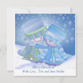 キュートなクリスマスプレゼント シーズンカード (正面)