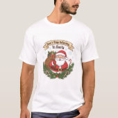 キュートなクリスマスベビーTシャツ – “サンタに願いを Tシャツ (正面)