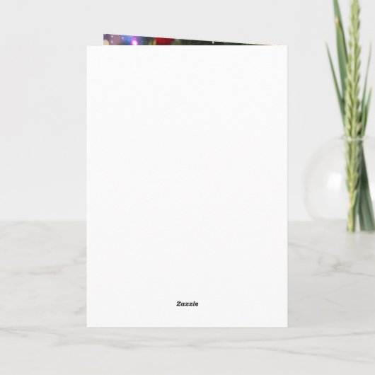 キュートなクリスマスペルシャ猫の休日の挨拶 カード (裏面)