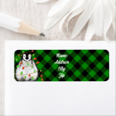 キュートなクリスマスペンギンフェスティバル北極動物 ラベル (インサイチュ)