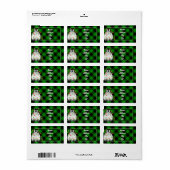 キュートなクリスマスペンギンフェスティバル北極動物 ラベル (フルシート)