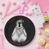 キュートなクリスマスペンギン、フェスティバル北極動物 ペーパープレート (パーティー)