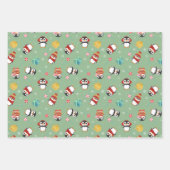 キュートなクリスマスペンギン ラッピングペーパーシート (正面3)