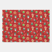 キュートなクリスマスペンギン ラッピングペーパーシート (正面2)
