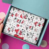 キュートなクリスマスホリデー牛のギフトパターモダンン 薄葉紙