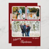 キュートなクリスマスメリークリスマスカード シーズンカード (正面/裏面)