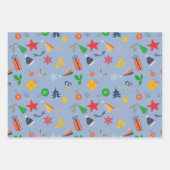 キュートなクリスマスモチーフ ラッピングペーパーシート (正面2)