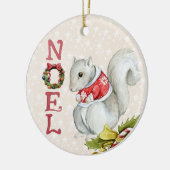 キュートなクリスマスリス セラミックオーナメント (左)