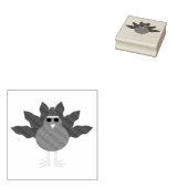 キュートなクリスマス七面鳥の木のアートスタンプ ラバースタンプ (押印)