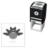 キュートなクリスマス七面鳥の自己印鑑 セルフインキングスタンプ (インサイチュ)