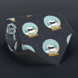 キュートなクリスマス冬の雪のグローブパターン ネクタイ<br><div class="desc">かわいい冬のシーン雪のグローブパターン。</div>