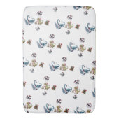 キュートなクリスマス恐竜 バスマット (正面縦)